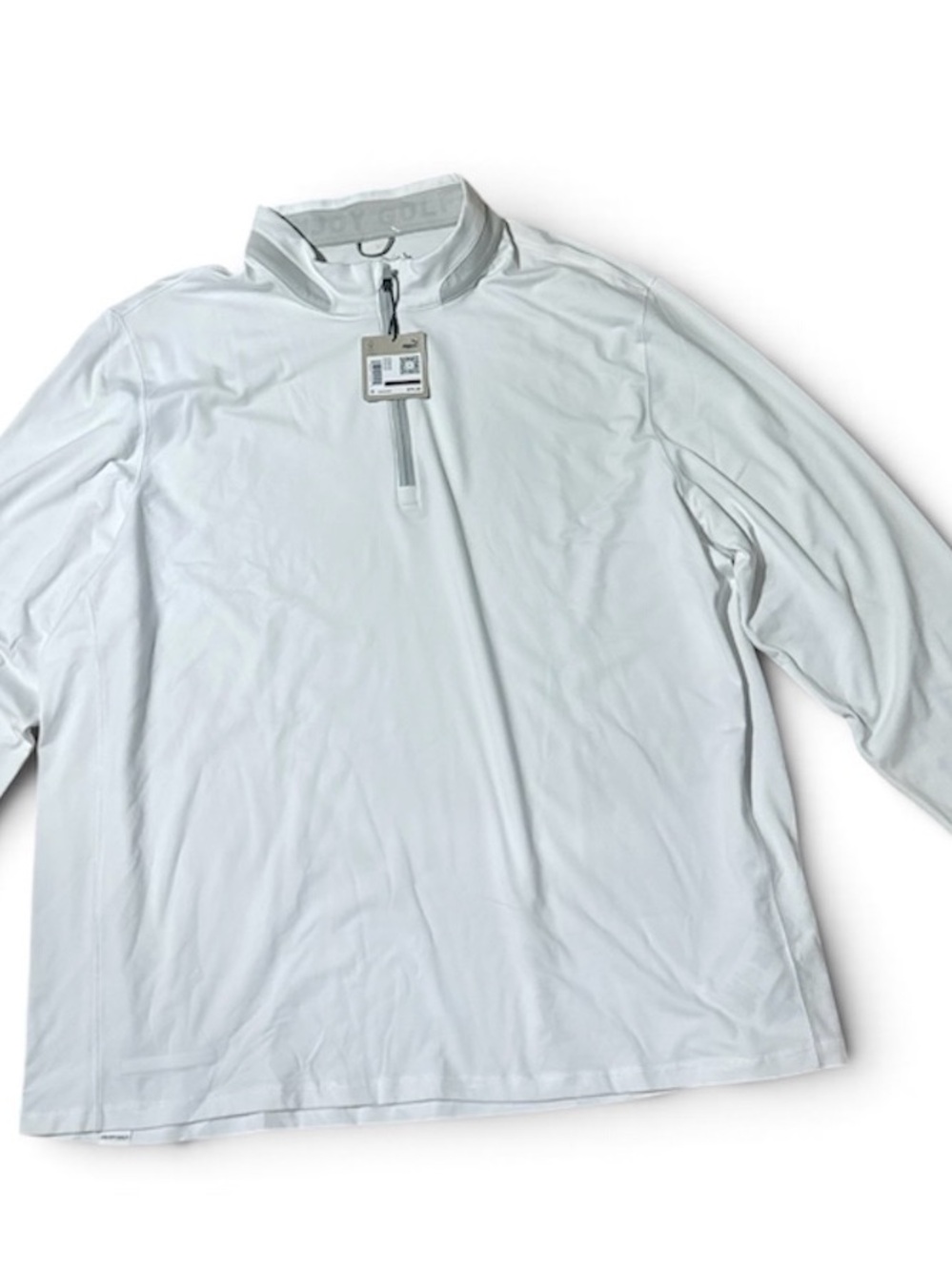 Puma White Men's Quarter-Zip Pullover